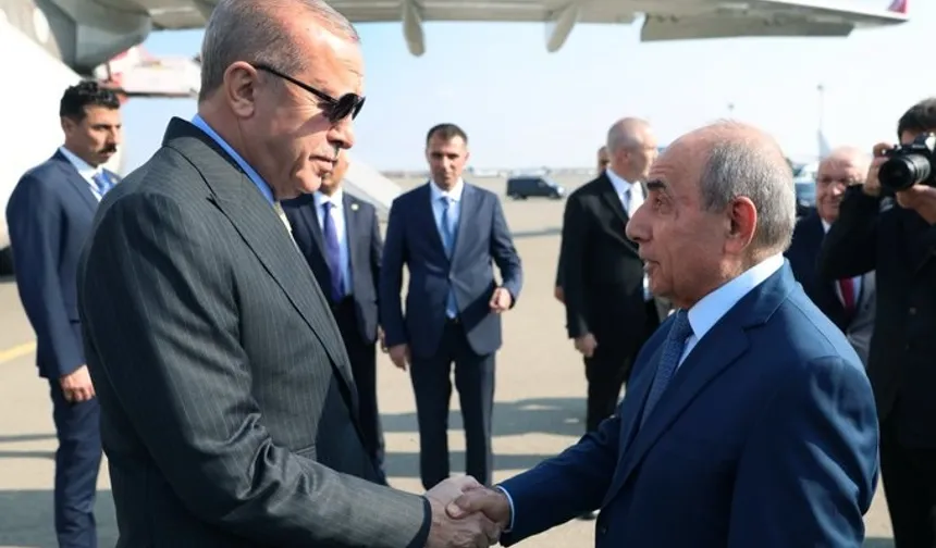Cumhurbaşkanı Erdoğan Zafer Günü için Bakü'de