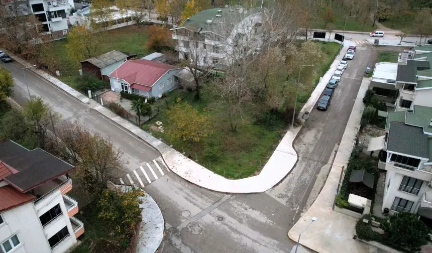 Başiskele sahilinde ilk etap yaya kaldırımları tamam