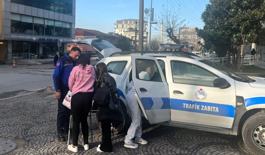 Kocaeli Büyükşehir Zabıtası mağdurun yanında