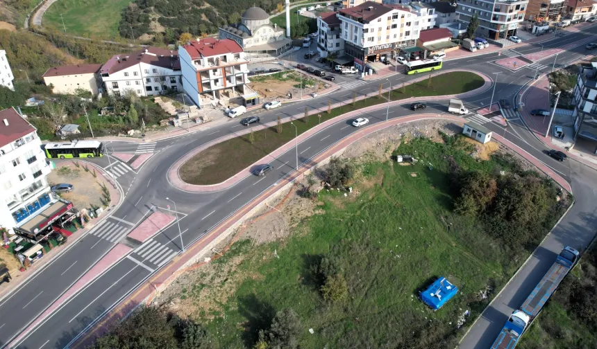 Gebze'de trafik dönel kavşaklarla rahatlıyor