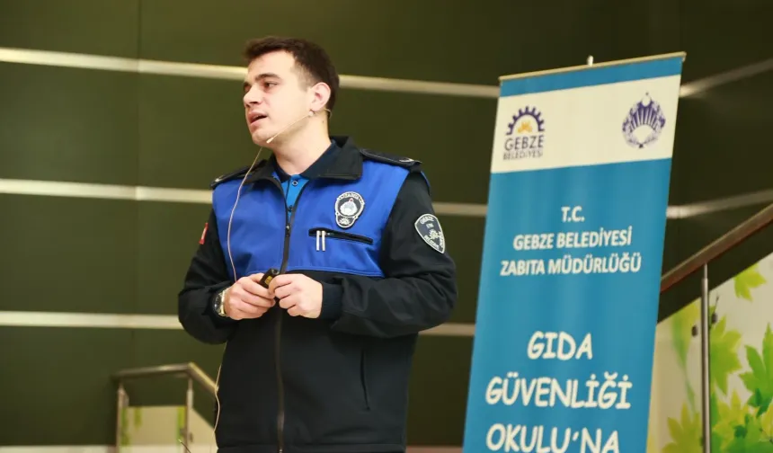 Gebze Zabıtası'ndan 'güvenilir gıda' eğitimi