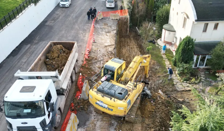 İzmit'te Tüysüzler'e yeni istinat duvarı