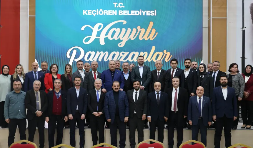 Keçiören'de Çorumlular iftarda bir araya geldi