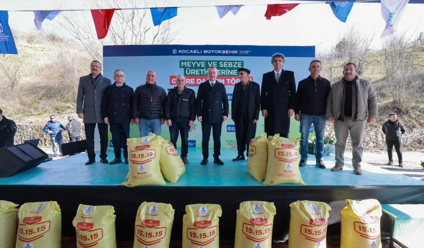 Kocaeli'de çiftçiye gübre desteği