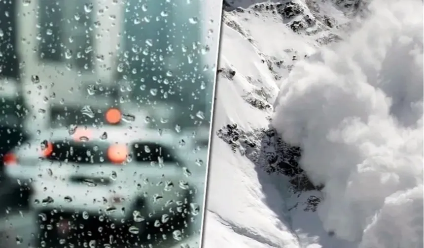 Meteoroloji'den çığ ve yağış uyarısı