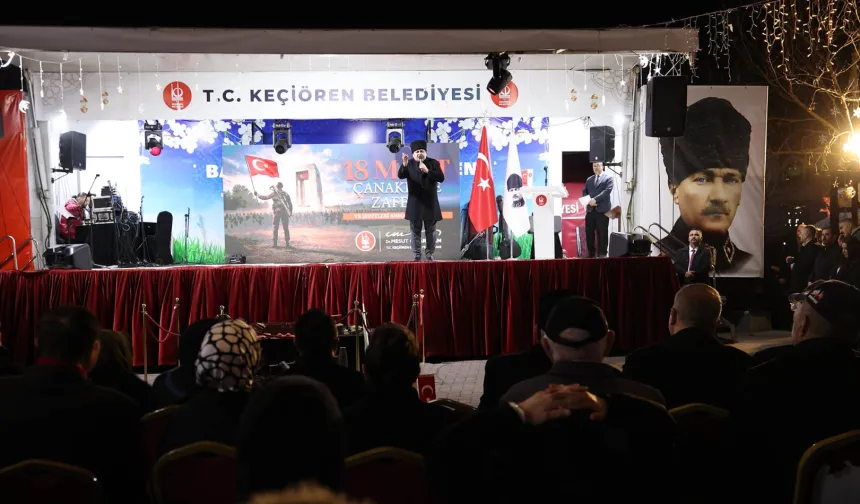 Keçiören'de Çanakkale Zaferi'nin yıl dönümünde şehitler anıldı