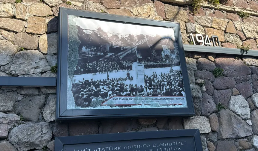 İzmit'te Atatürk rölyefine zarar verenler için harekete geçildi!