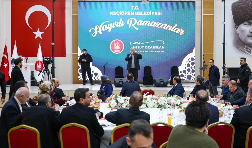 Keçiören'de berber esnafıyla Ramazan buluşması