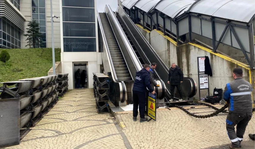 Kocaeli'de yürüyen merdivenlere kapsamlı bakım