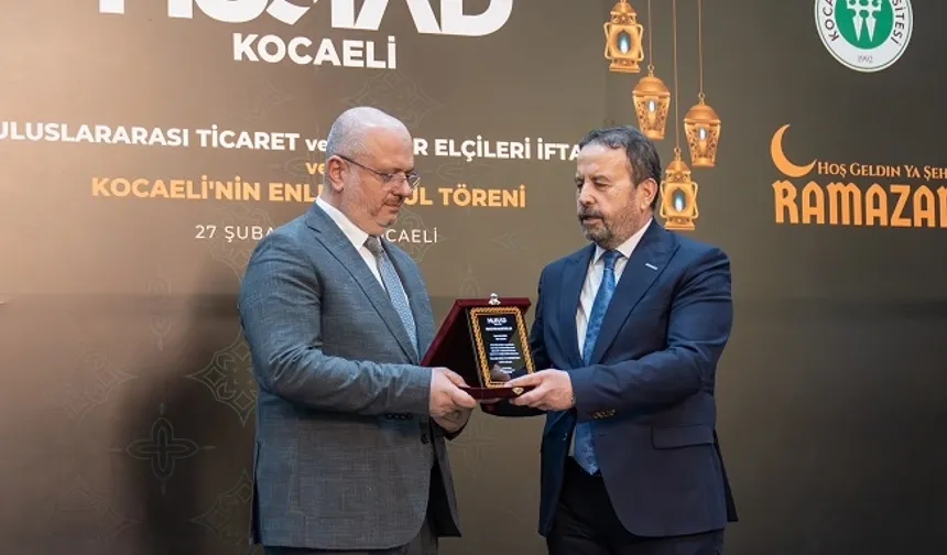 MÜSİAD Kocaeli'den 'Kocaeli'nin Enleri' ödülü Ekaldes'e