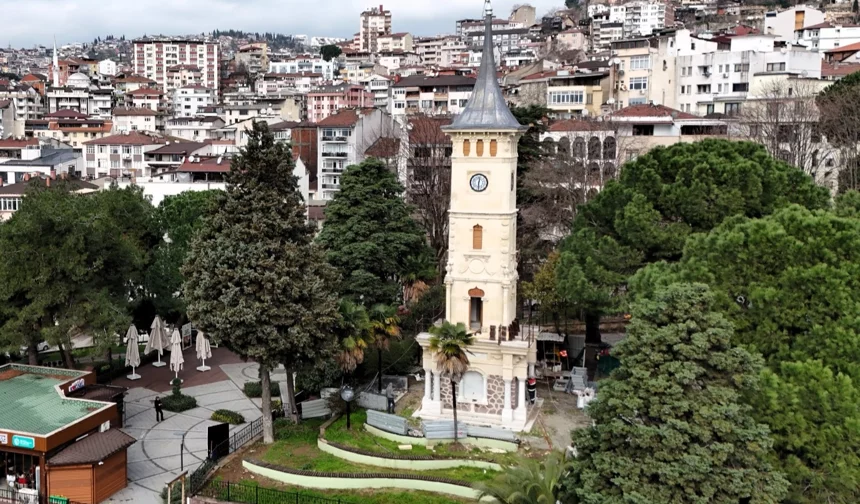Kocaeli'de tarihi kuleye estetik dokunuş