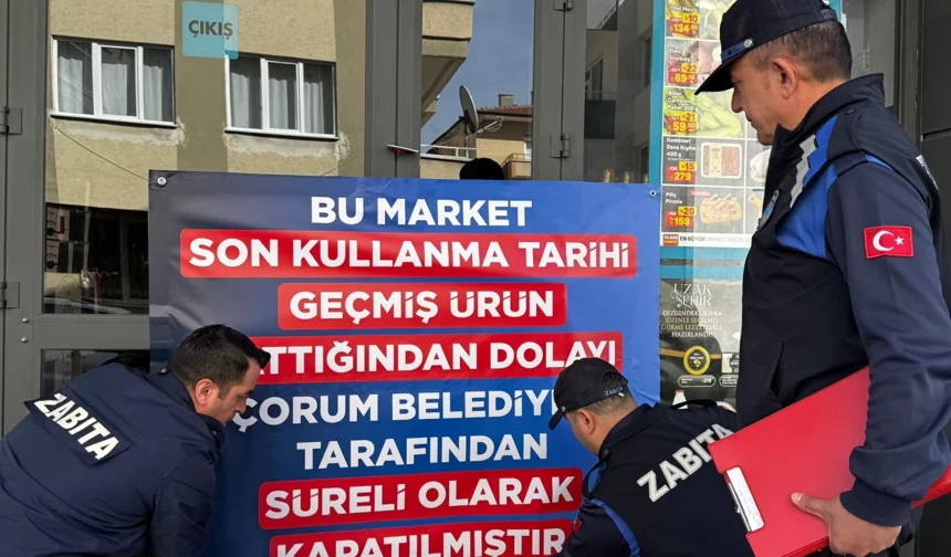Zabıta, A101 Market şubesini kapattı