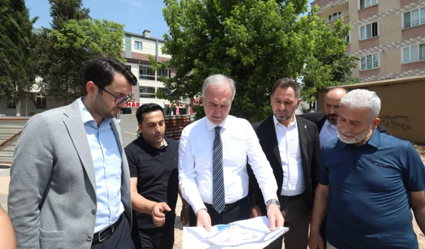 Bursa İnegöl'de Alanyurt Meydan Projesinde sona gelindi