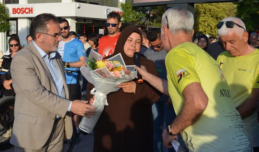Vefat eden küçük Efe için pedal çevirdiler