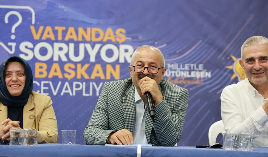 Kocaeli Gebze'de Başkan Büyükgöz, Tatlıkuyu'da vatandaşlarla buluştu