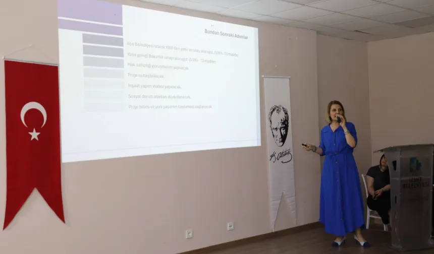 Kocaeli İzmit'te Yaşam Alanı Yenileme Projesi için katılımcı süreç başlıyor