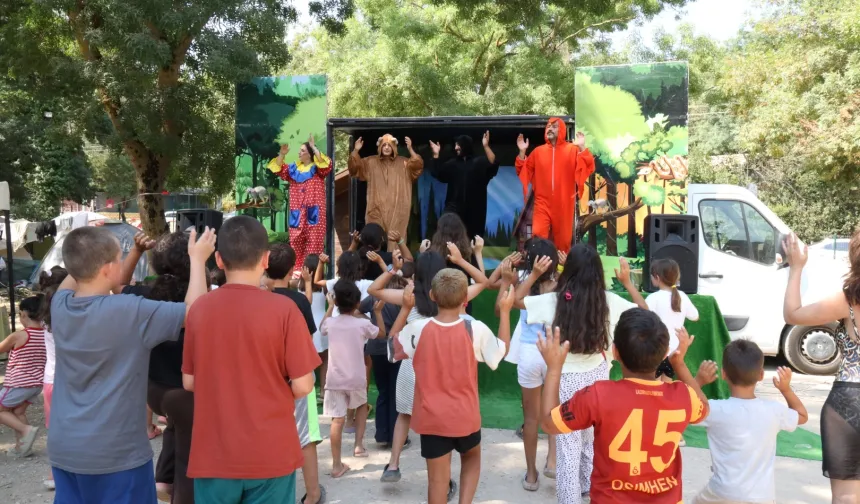 Kocaeli'de çocuklar tatilin tadını eğlenceyle çıkardı