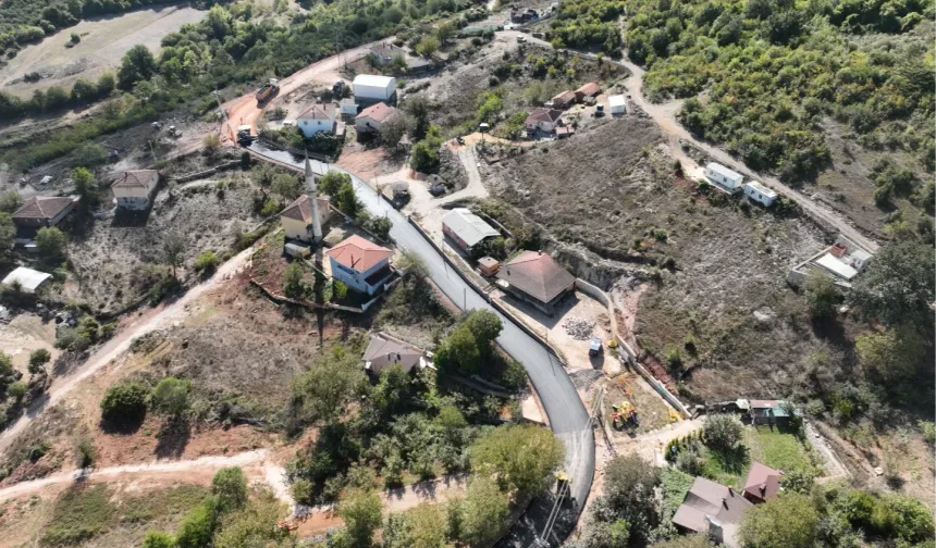 Körfez'de köy yollarına Büyükşehir dokunuşu