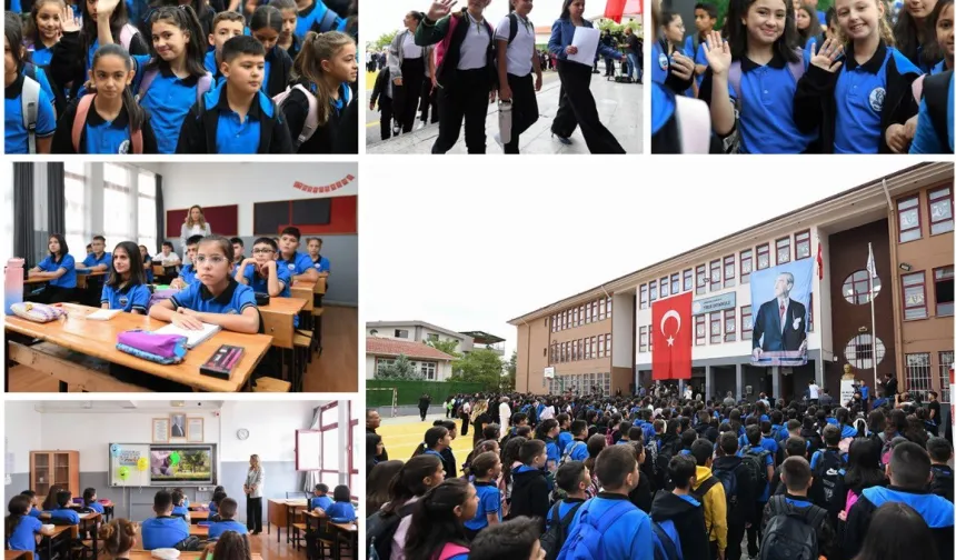 Yaz tatiline elveda, ilk okul gününe merhaba... Okullarda ders başı yapıldı
